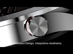 Affare Smartwatch degli uomini con BT che chiama il silicone di Rtl8763ew il nero in lega di zinco