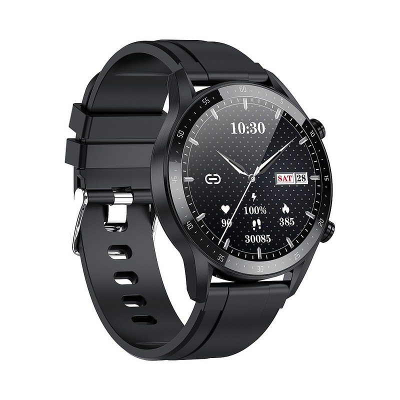 IP68 Waterproof Steel Classic Style Smartwatch 46x46x10.8mm Durable