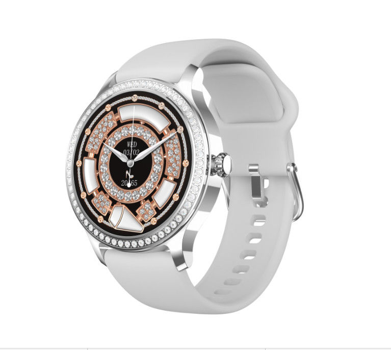 Diamond Embedded Female Smart Watch Fashion Multi Function Sports