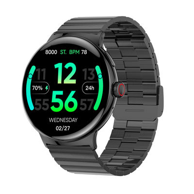 Ricarica veloce Android BT chiamata Smartwatch Relè di polso in acciaio inossidabile